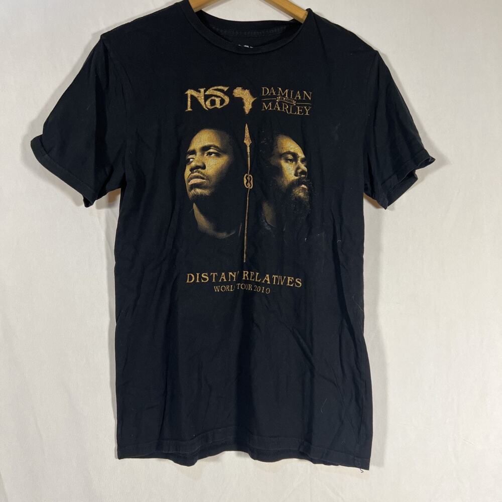 Chaser Nas Damian Marley Distant Relatives Tour T-Shirt Men’s Medium Black